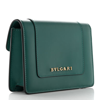 Bulgari Calfskin Serpenti Forever Purse Card Holder Emerald Violet Amethyst 4 of 17