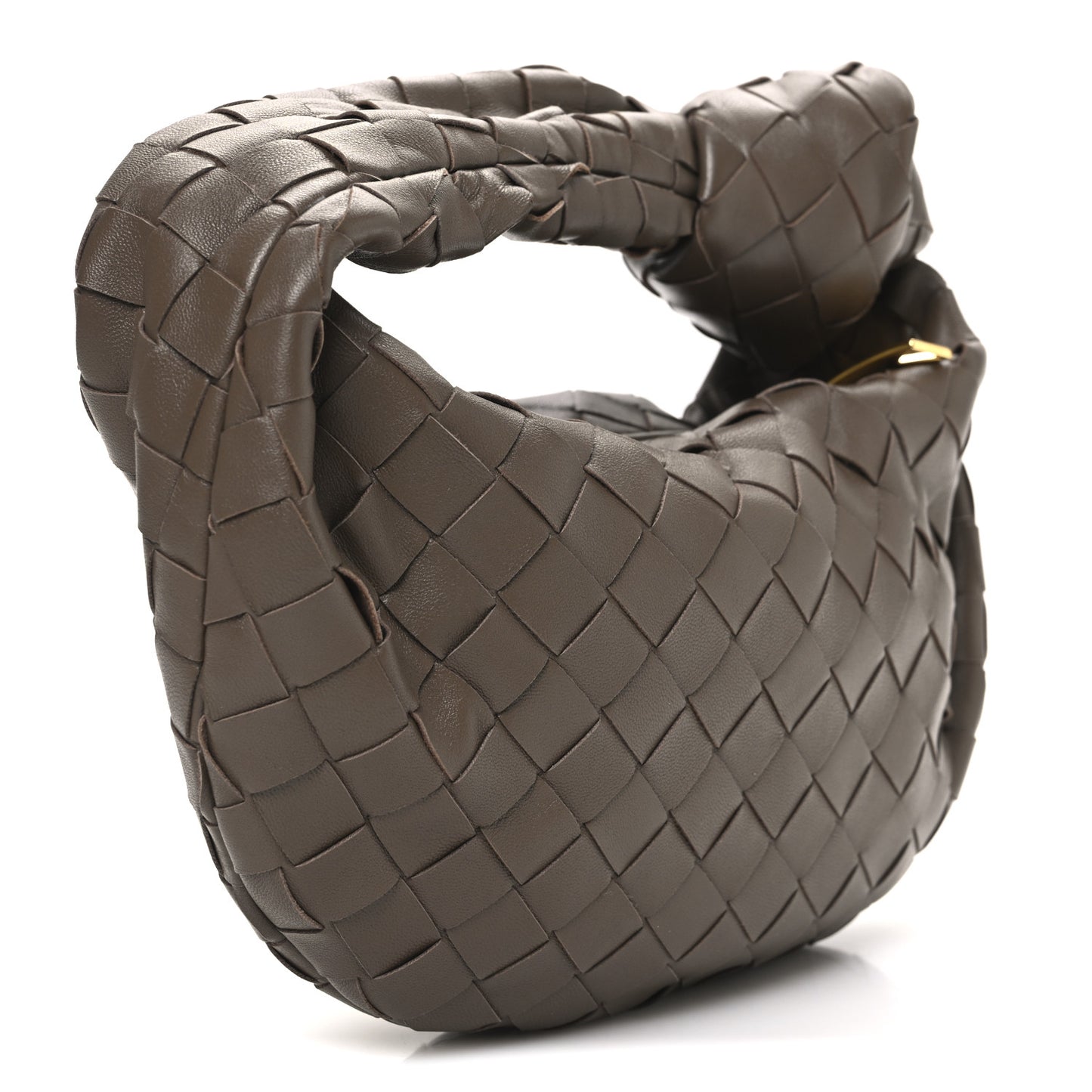 Nappa Intrecciato Mini Jodie Dark Taupe