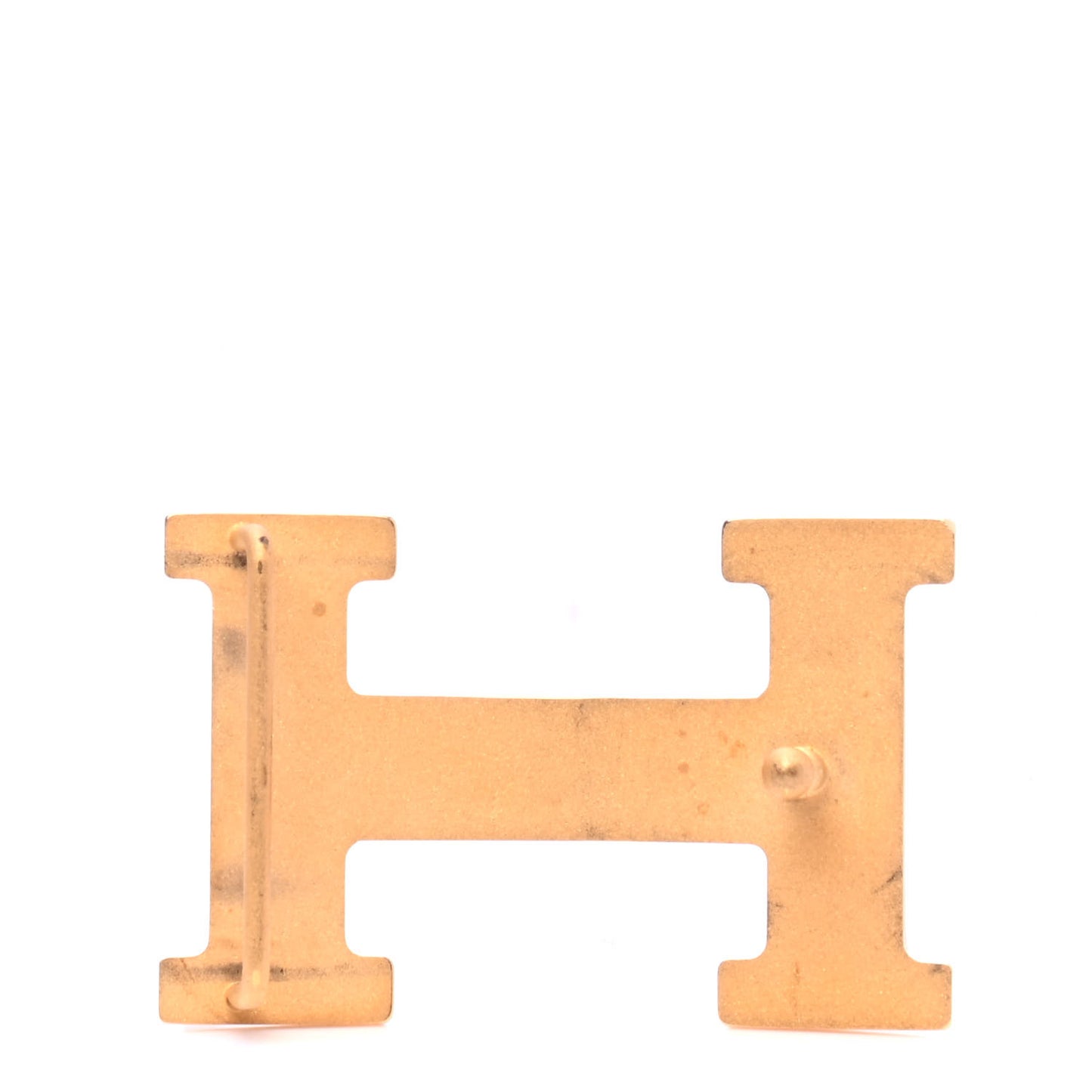 Polished 32mm H Belt Buckle Gold