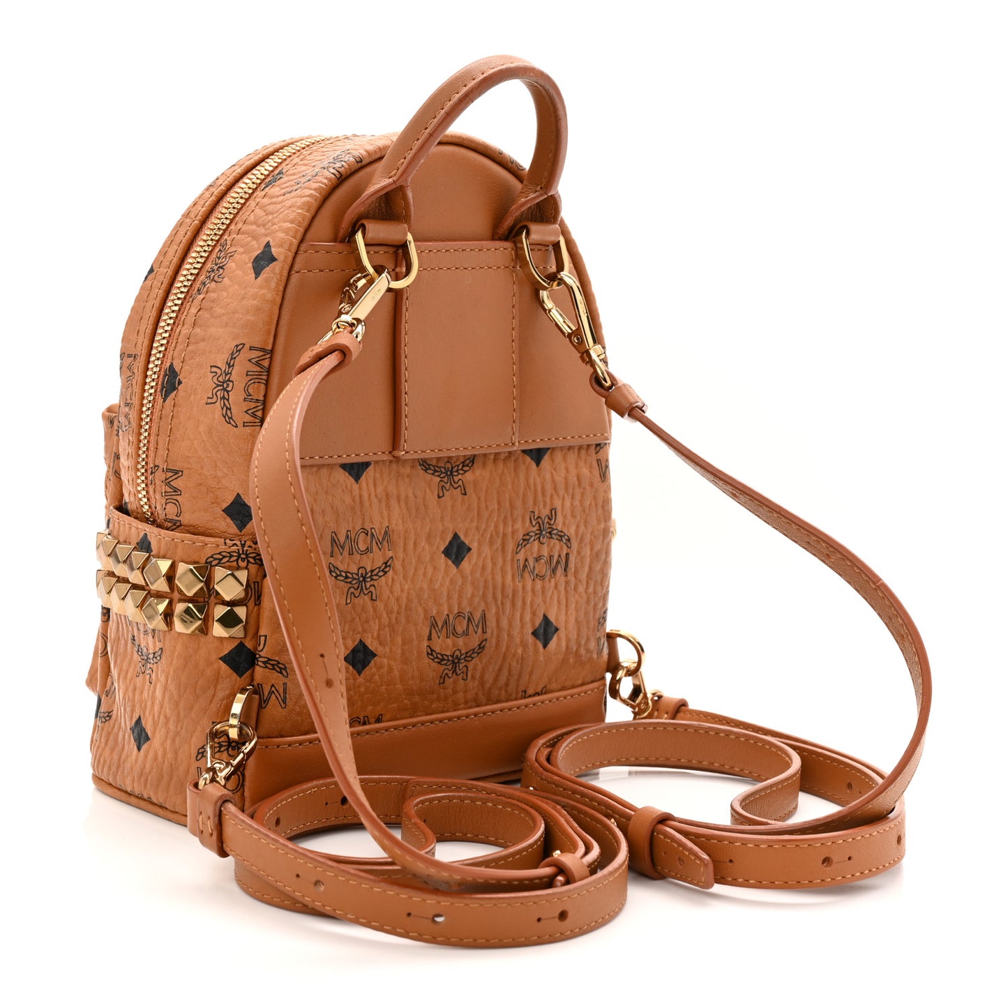 Visetos Side Stud X-Mini Stark Bebe Boo Backpack Cognac