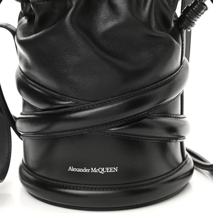 Alexander McQueen Calfskin The Soft Curve Drawstring Bag Black 8 of 10