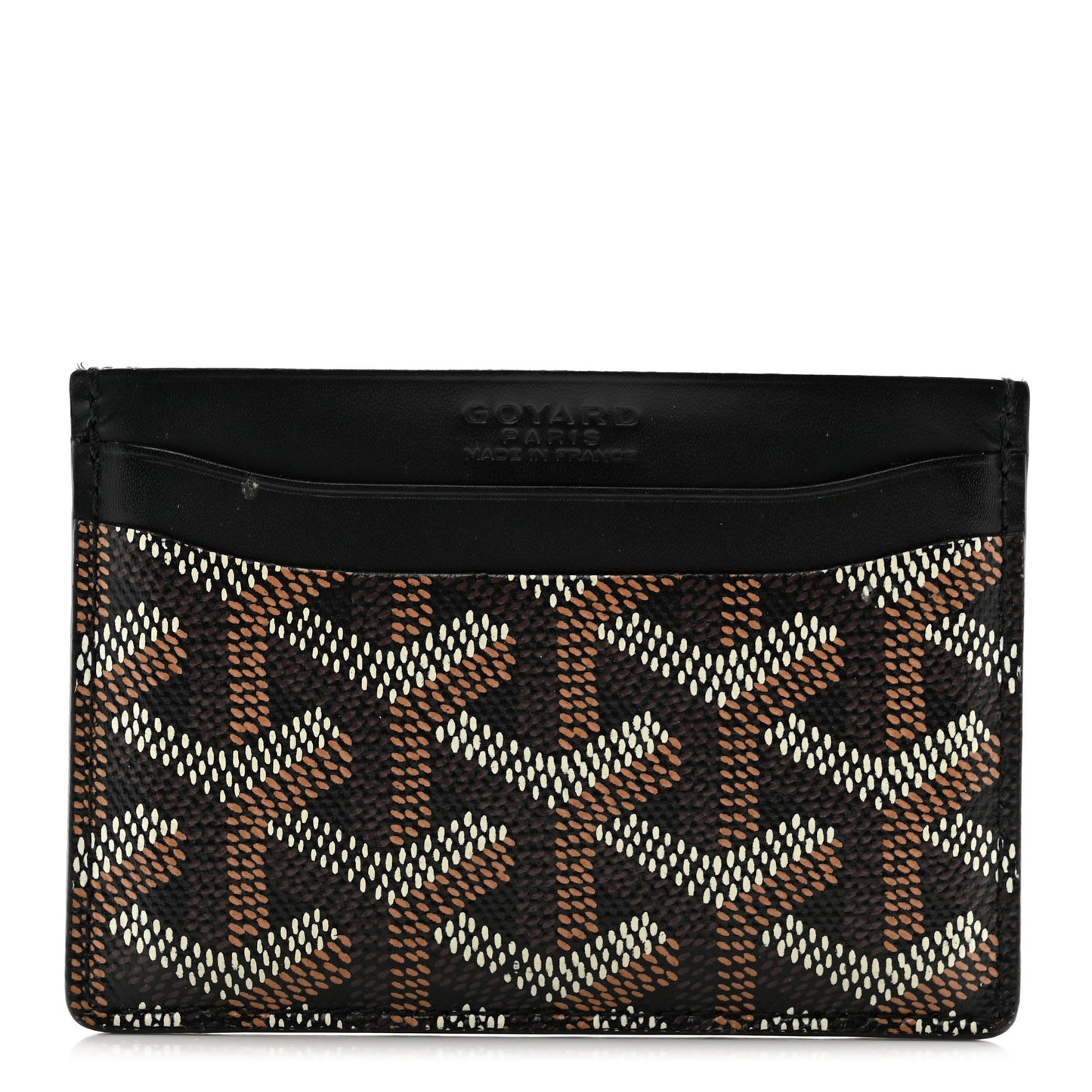 Goyardine Saint Sulpice Card Holder Black