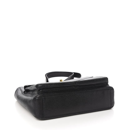 Chanel Caviar Flap Shoulder Bag Black 3 of 9