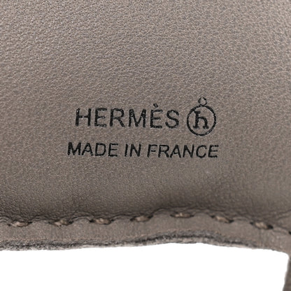 Hermes Lambskin Buffalo Horn Hibouton Charm Gris 3 of 3