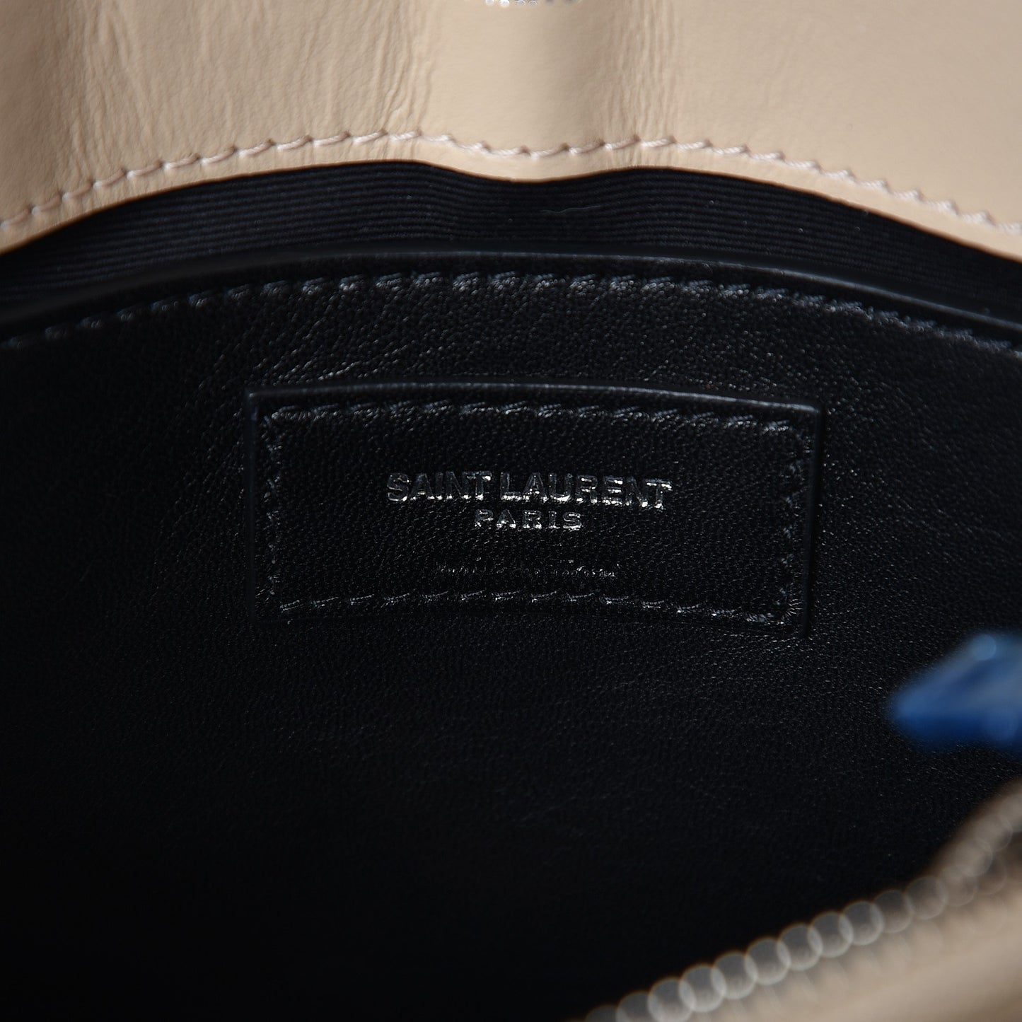 Calfskin Y Quilted Monogram Small Loulou Chain Satchel Nude Powder