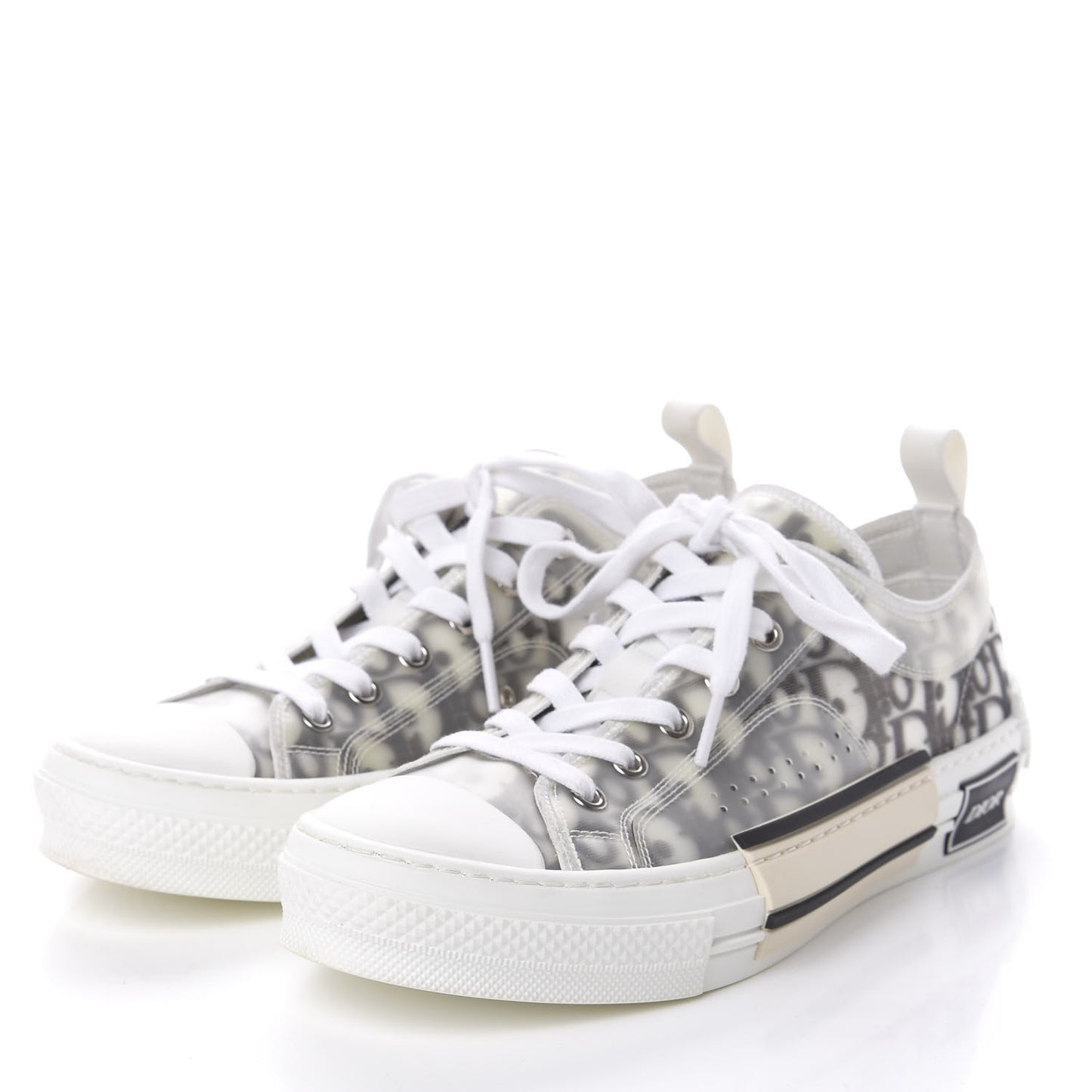 Technical Canvas Oblique Womens B23 Low Top Sneaker 39 White Black