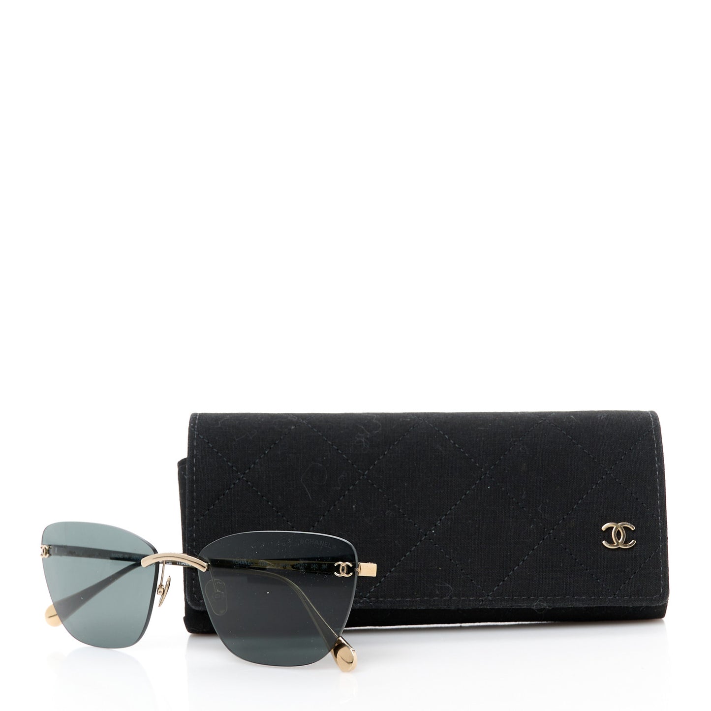 Titanium Cat Eye CC Sunglasses 4286-T Black