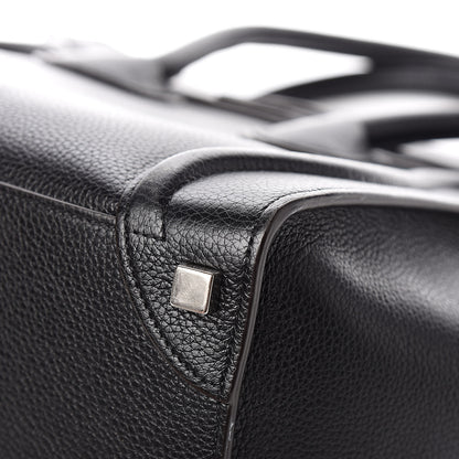 Celine Drummed Calfskin Micro Luggage Black 11 of 12