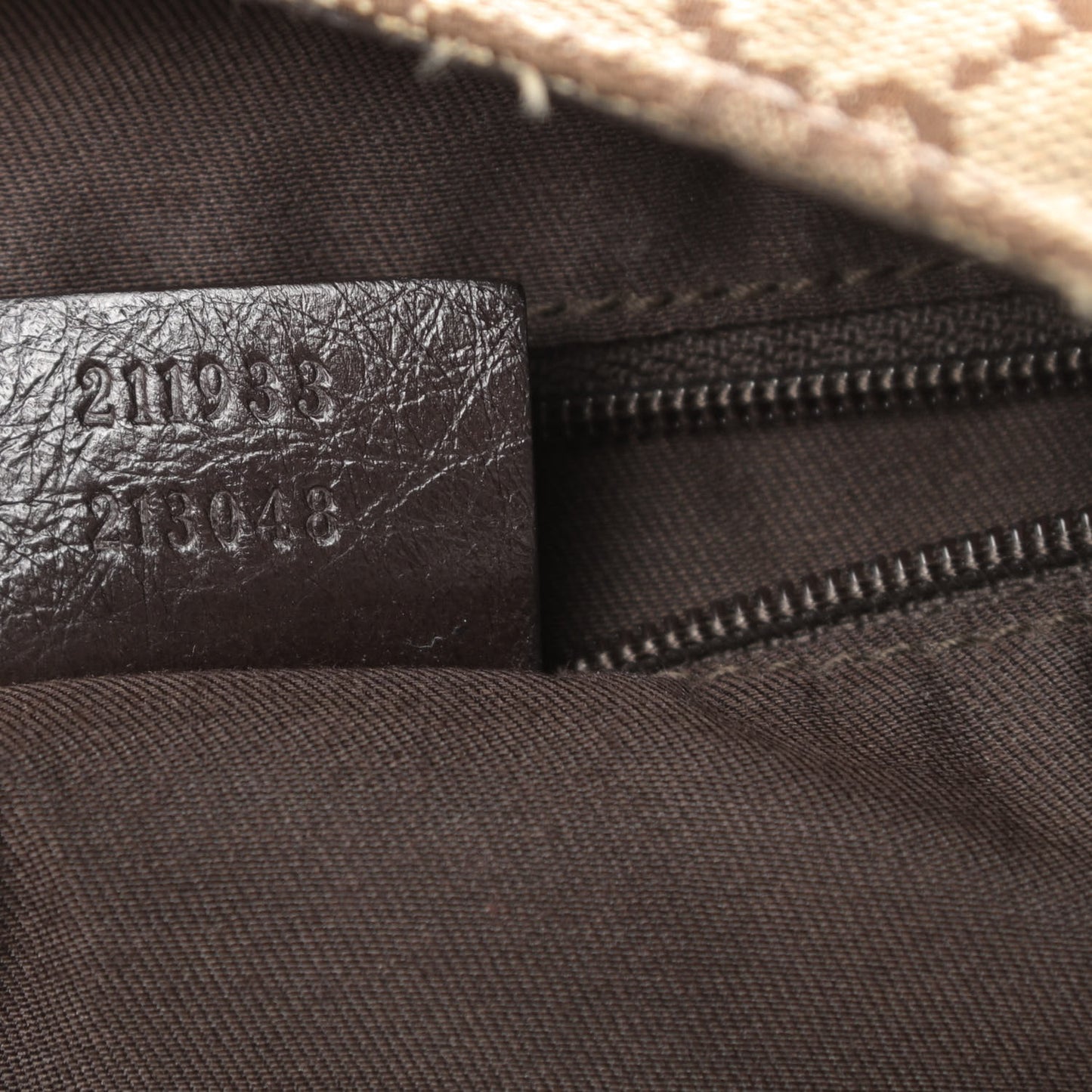 Monogram Large New Ladies Web Hobo Dark Brown