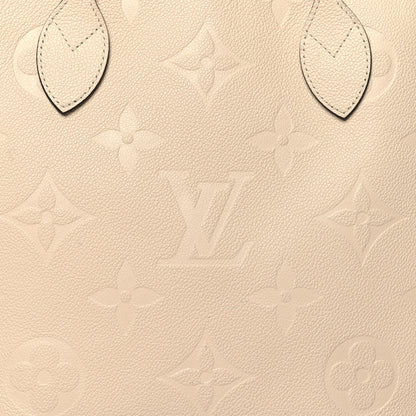 Louis Vuitton Empreinte Monogram Giant Neverfull MM Cream 8 of 10