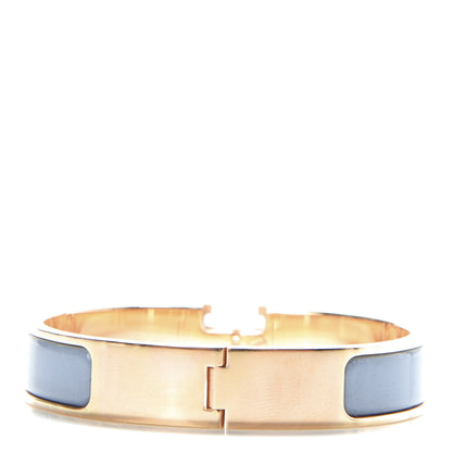 Hermes Enamel Narrow Clic Clac H Bracelet PM Bleu Chardon 4 of 4