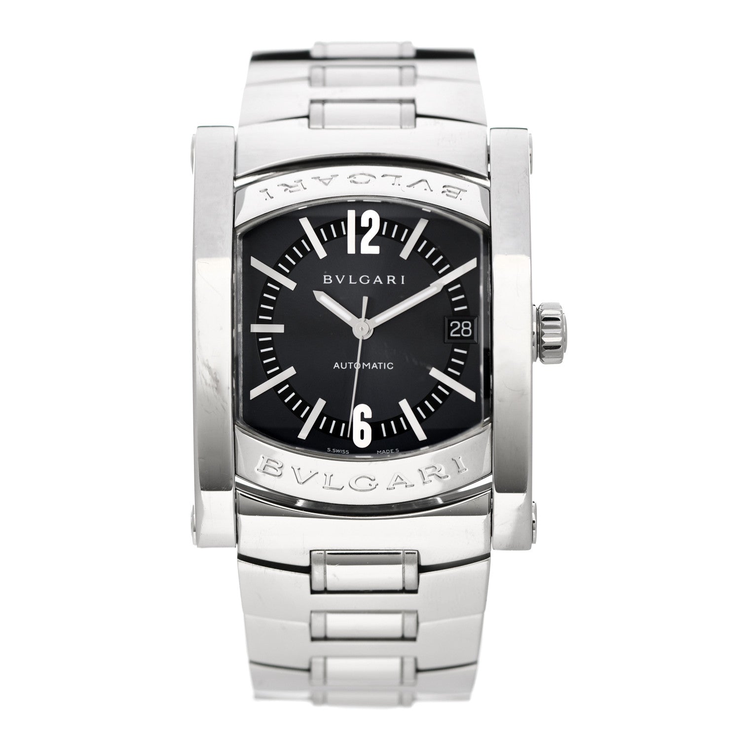 Bulgari Stainless Steel 35mm Assioma Automatic Watch Black 1 of 4