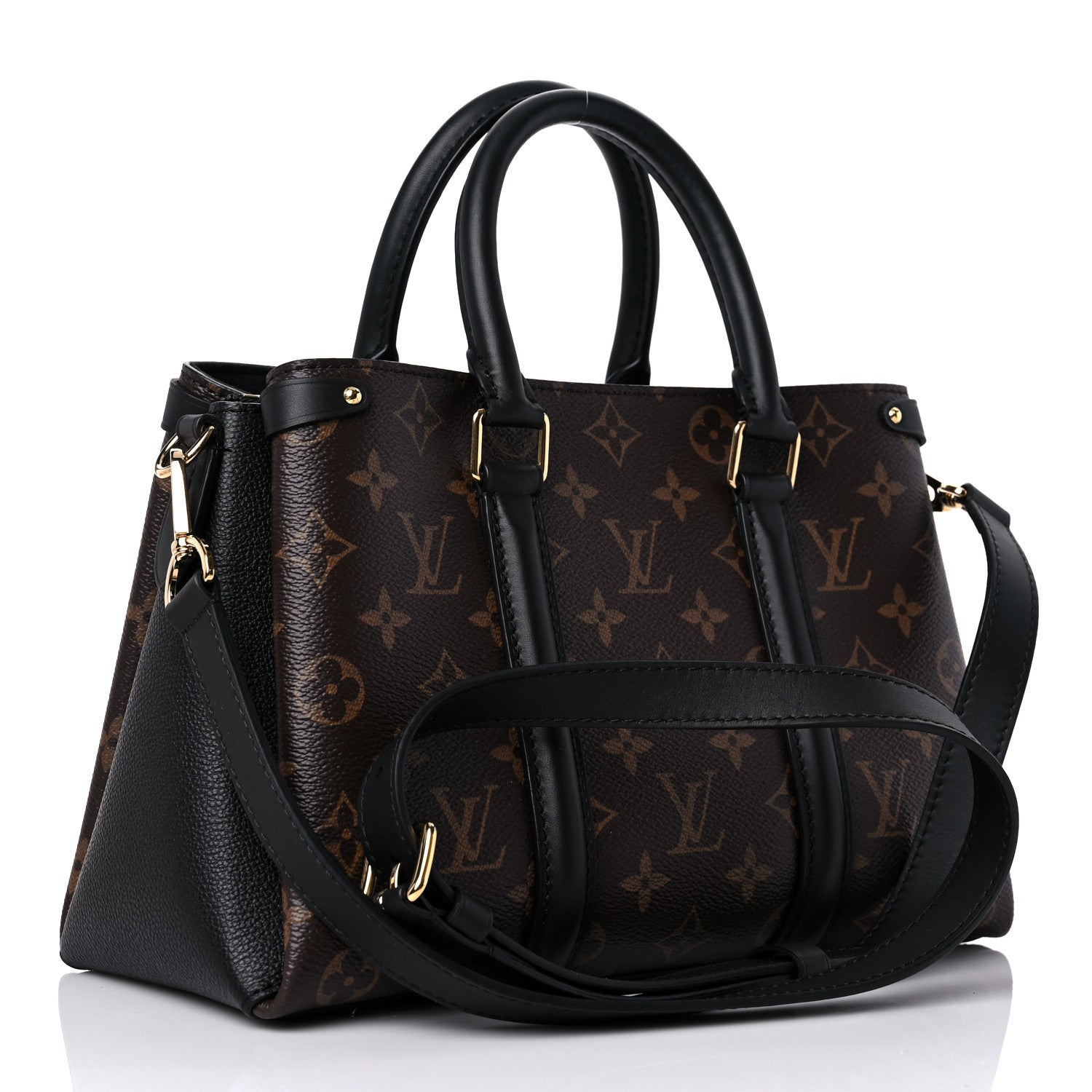 Louis Vuitton Monogram Soufflot BB Black 3 of 10