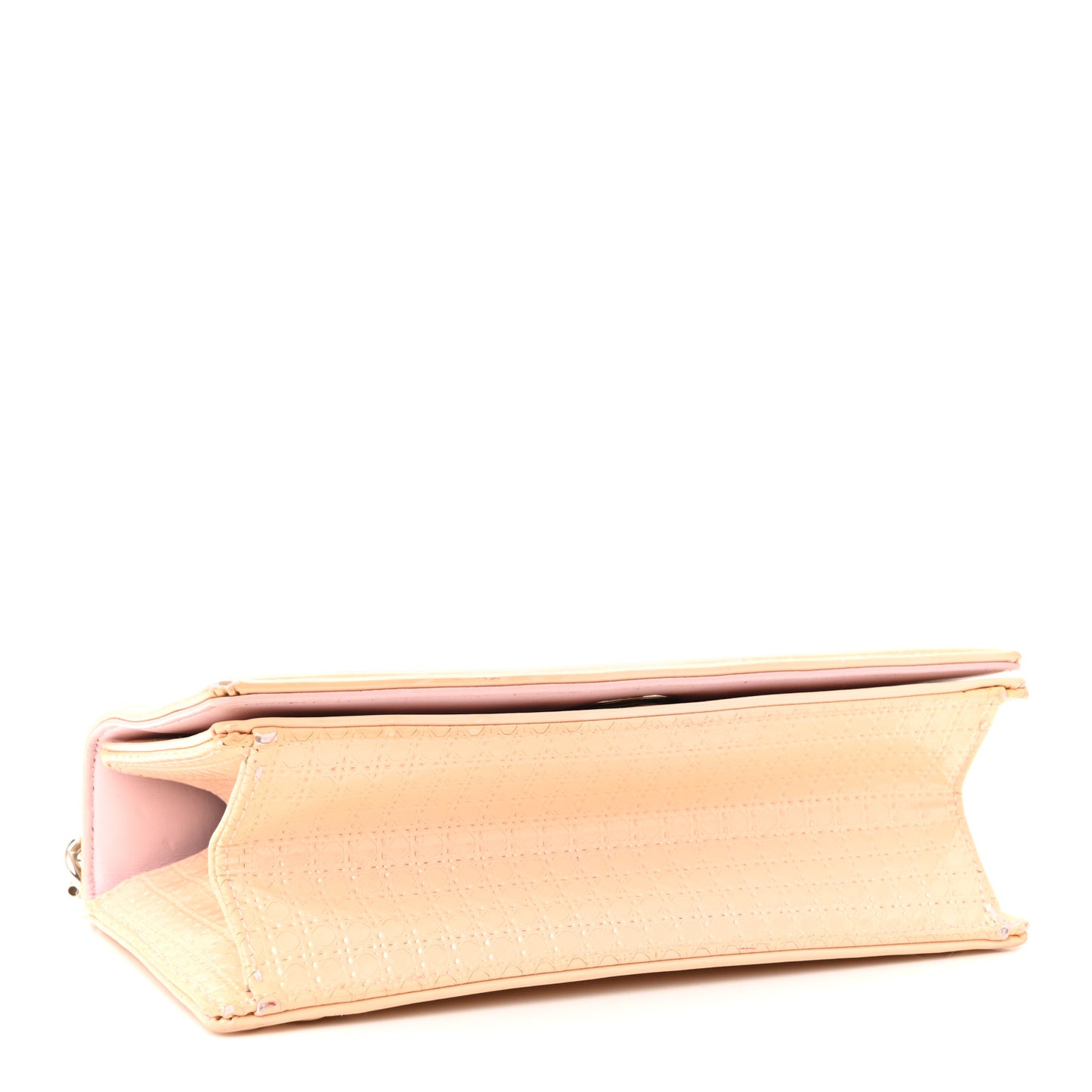 Patent Micro-Cannage Small Diorama Flap Bag Rose