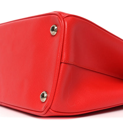 Prada Saffiano Lux Small Galleria Double Zip Tote Red 9 of 9