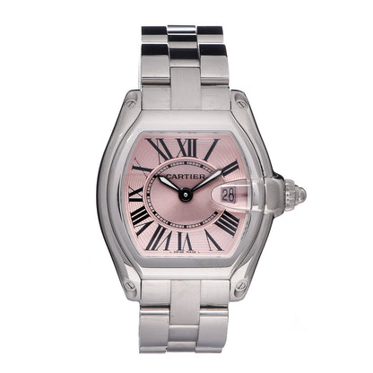 Cartier Stainless Steel 31mm Roadster Quartz Watch Pink 1 of 7