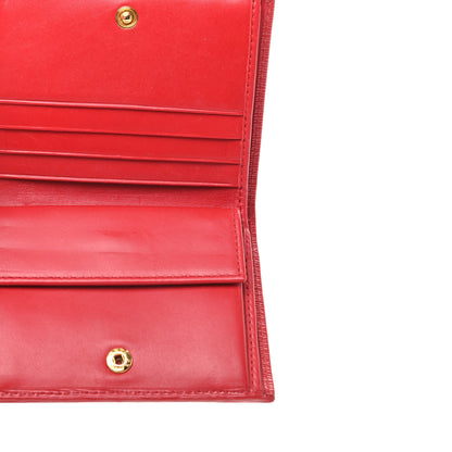 Prada Vitello Move Bi-Fold Wallet Fuoco 5 of 7