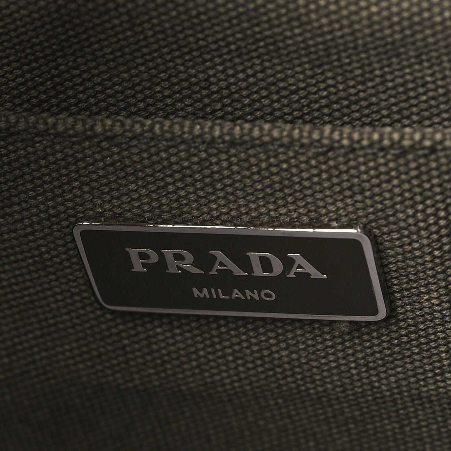 Canvas Crystal Studded Canapa Tote Militare