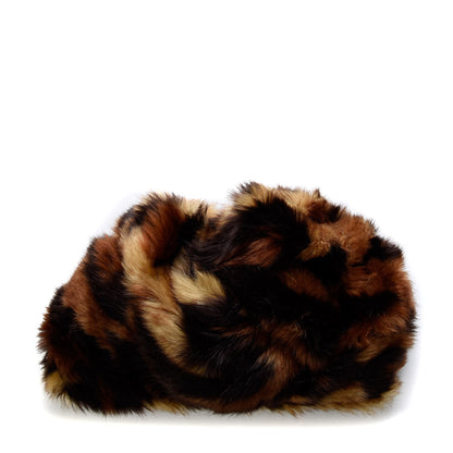 Gucci Faux Fur Leopard Print Turban S 1 of 3