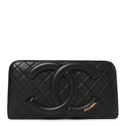 Chanel Lambskin Quilted Coco Midnight Clutch Black 1 of 10
