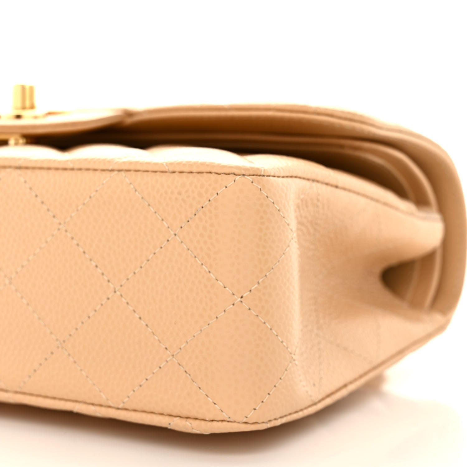 Chanel Caviar Quilted Small Double Flap Beige 10 of 11
