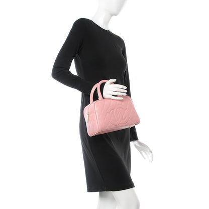 Chanel Caviar Quilted Small Bowler Pink 2 of 8