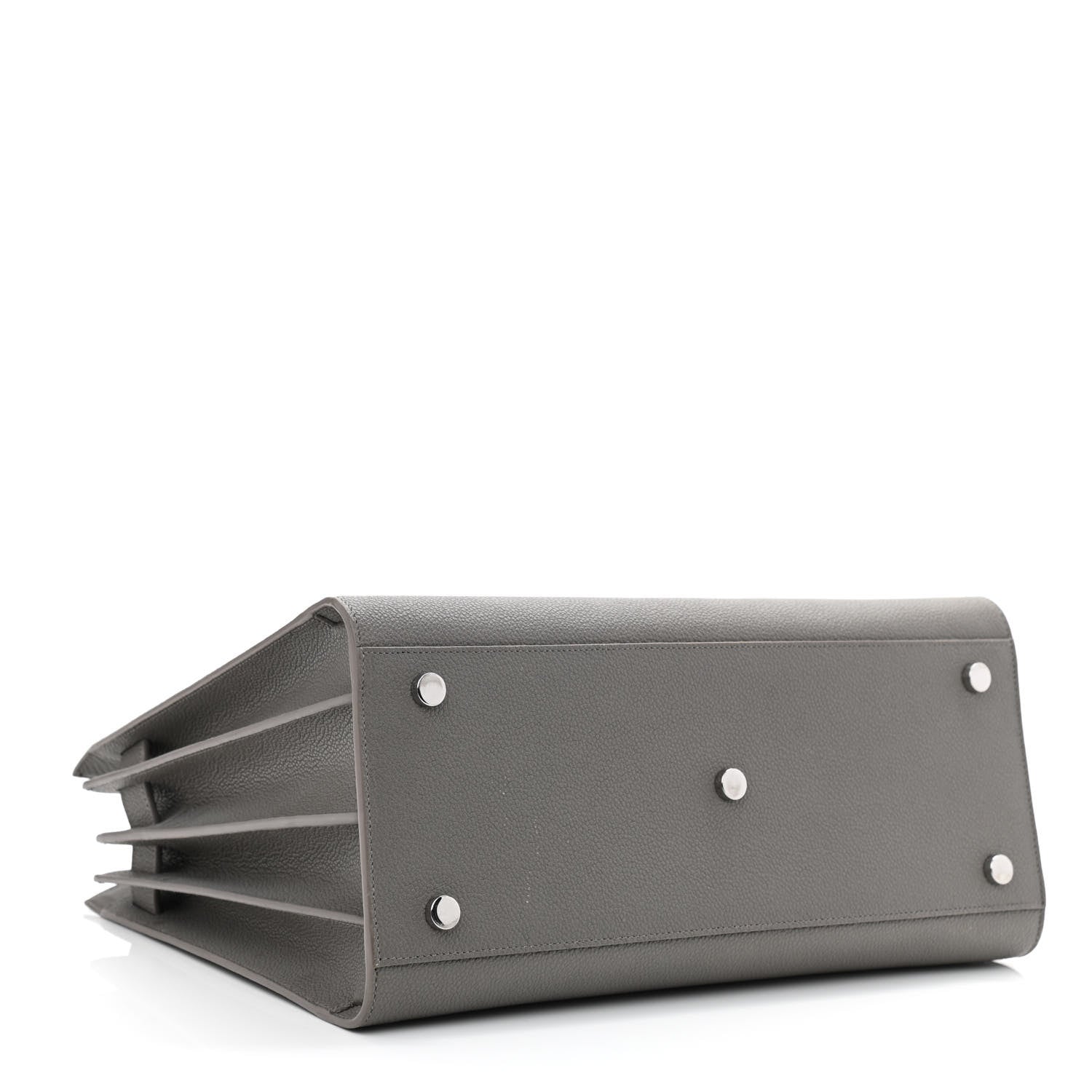 Saint Laurent Grained Calfskin Small Sac De Jour Fog 4 of 11