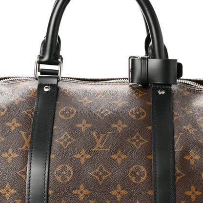 Louis Vuitton Monogram Macassar Keepall Bandouliere 55 8 of 11