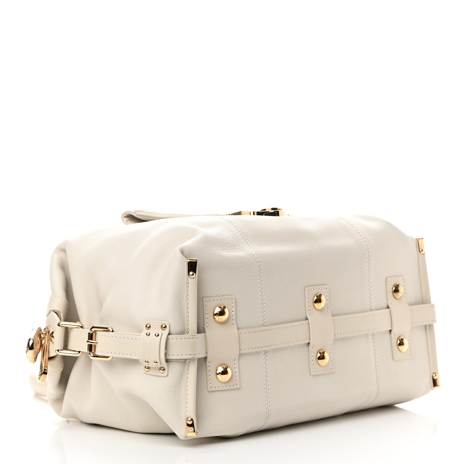 Louis Vuitton Calfskin Sac Louis White 4 of 9