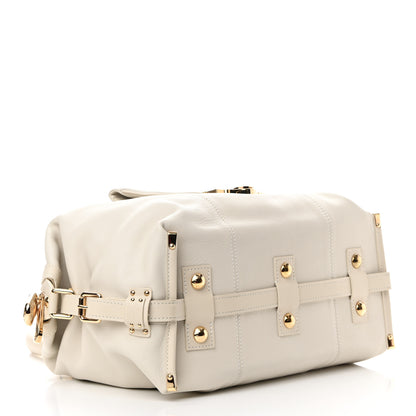 Louis Vuitton Calfskin Sac Louis White 4 of 9