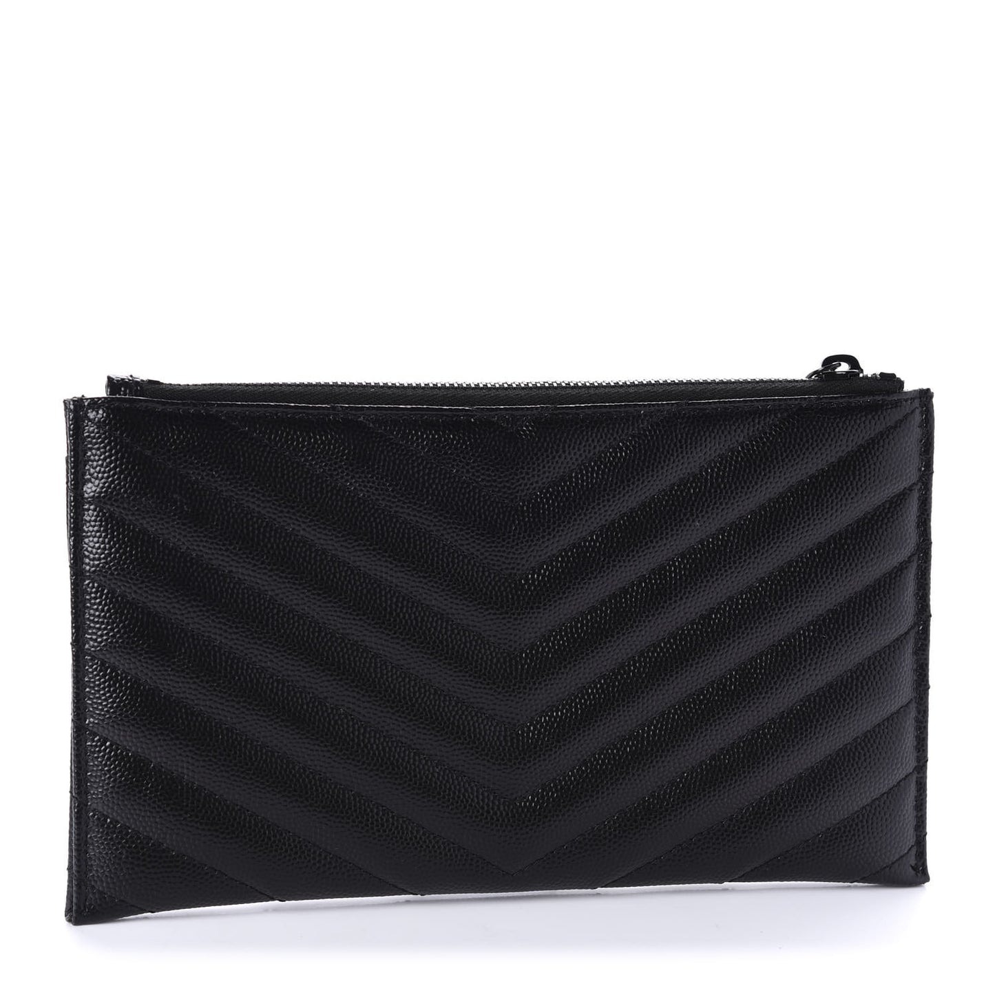 Grain De Poudre Chevron Monogram Bill Pouch Black