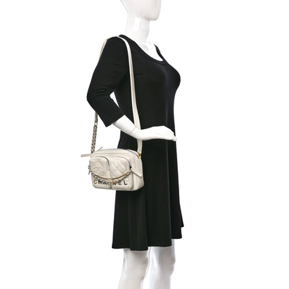 Chanel Calfskin Quilted Small Camera Case White 2 of 12