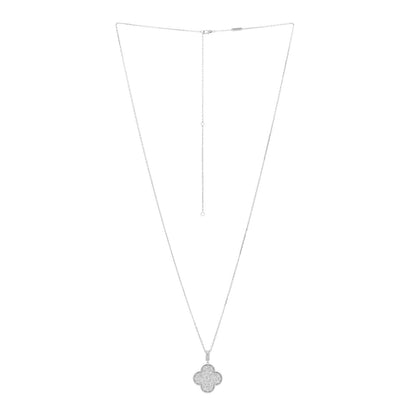 Van Cleef & Arpels 18K White Gold Diamond Magic Alhambra Long Necklace 2 of 3