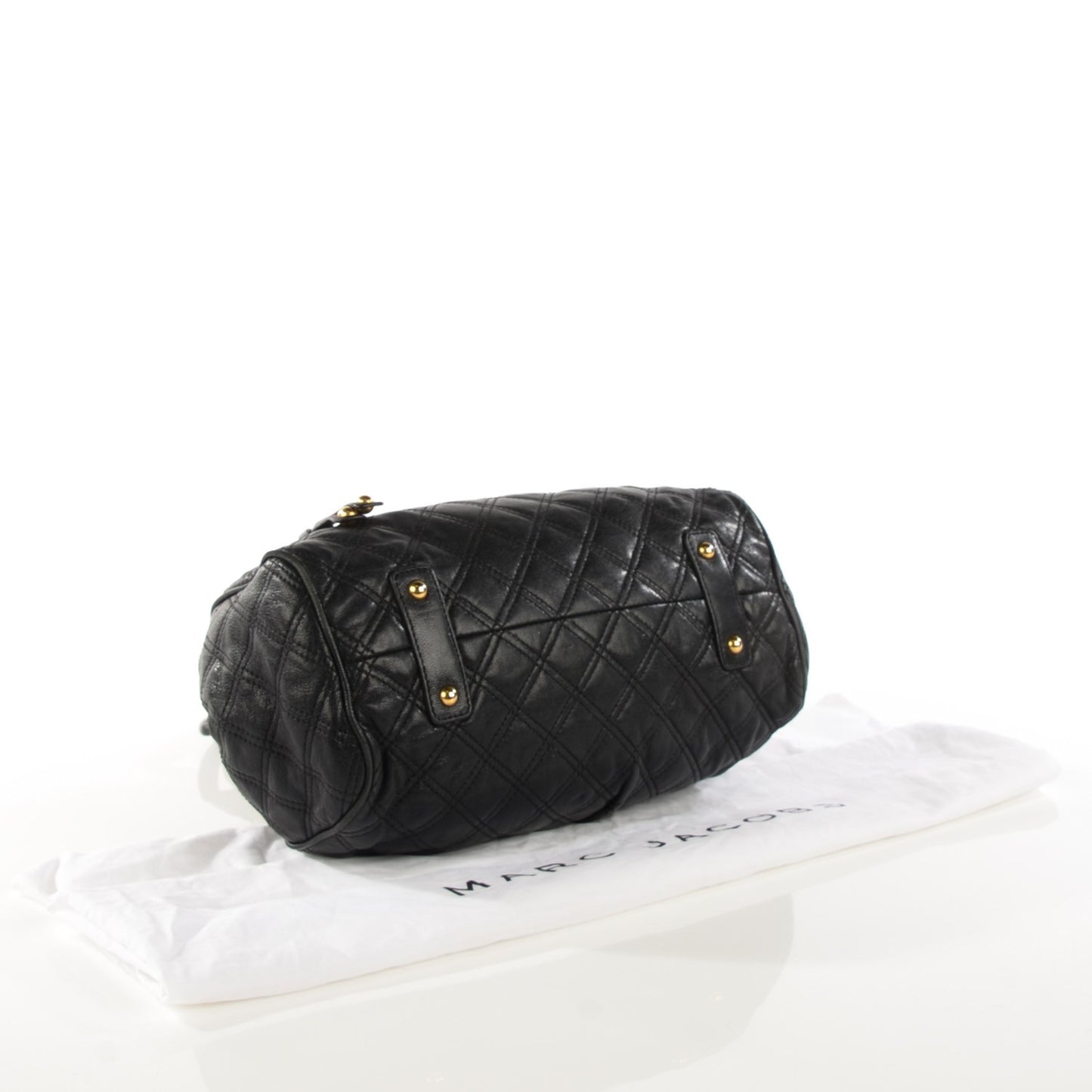 Calfskin Quilted Stam Black