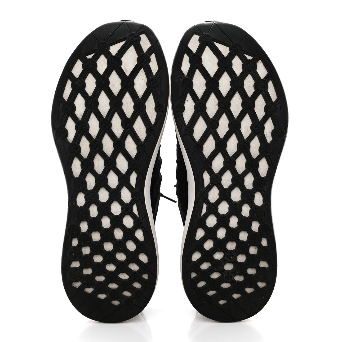 Fabric Logo Sneakers 36.5 Black
