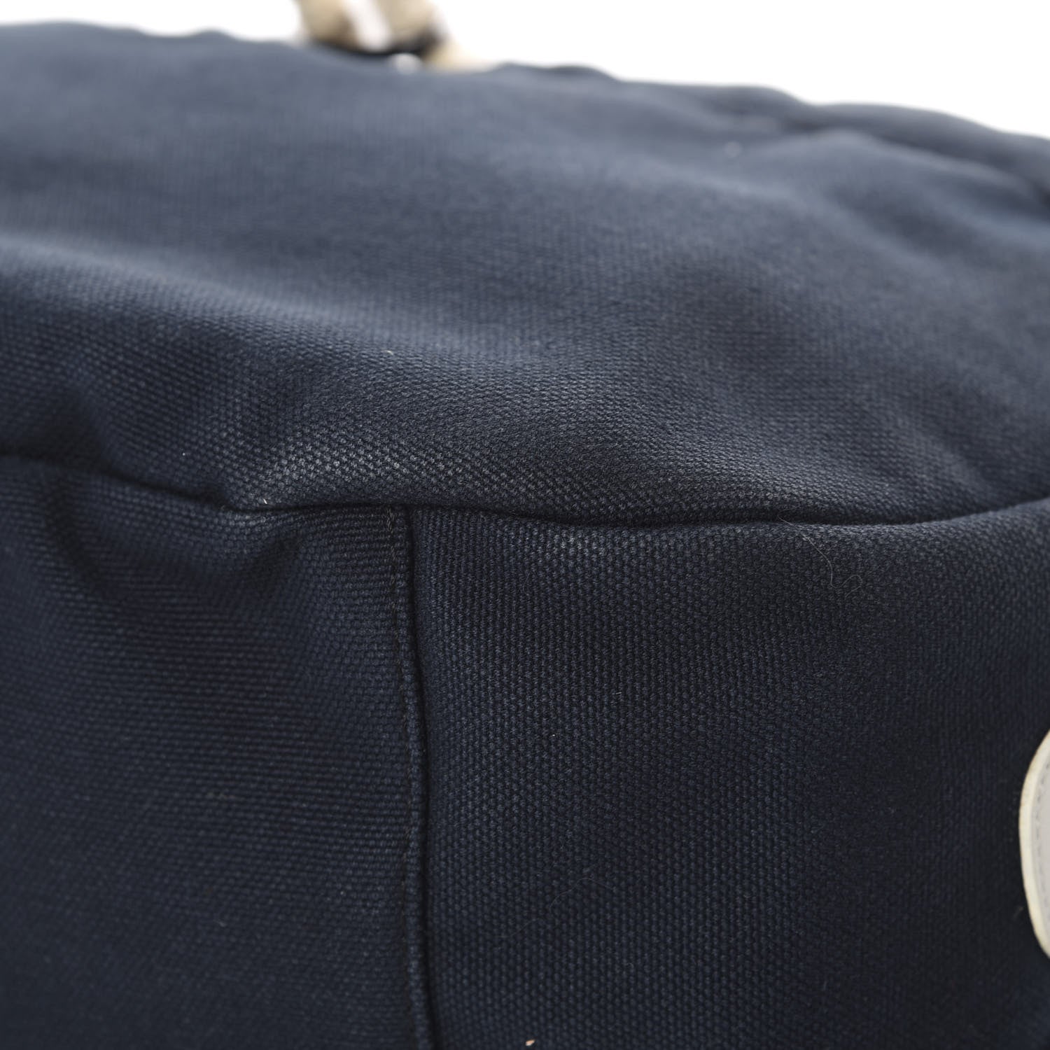 Chanel Canvas Sport Drawstring Hobo Navy Off White 10 of 16