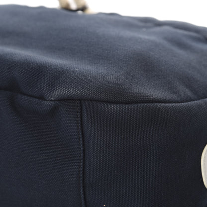 Chanel Canvas Sport Drawstring Hobo Navy Off White 10 of 16