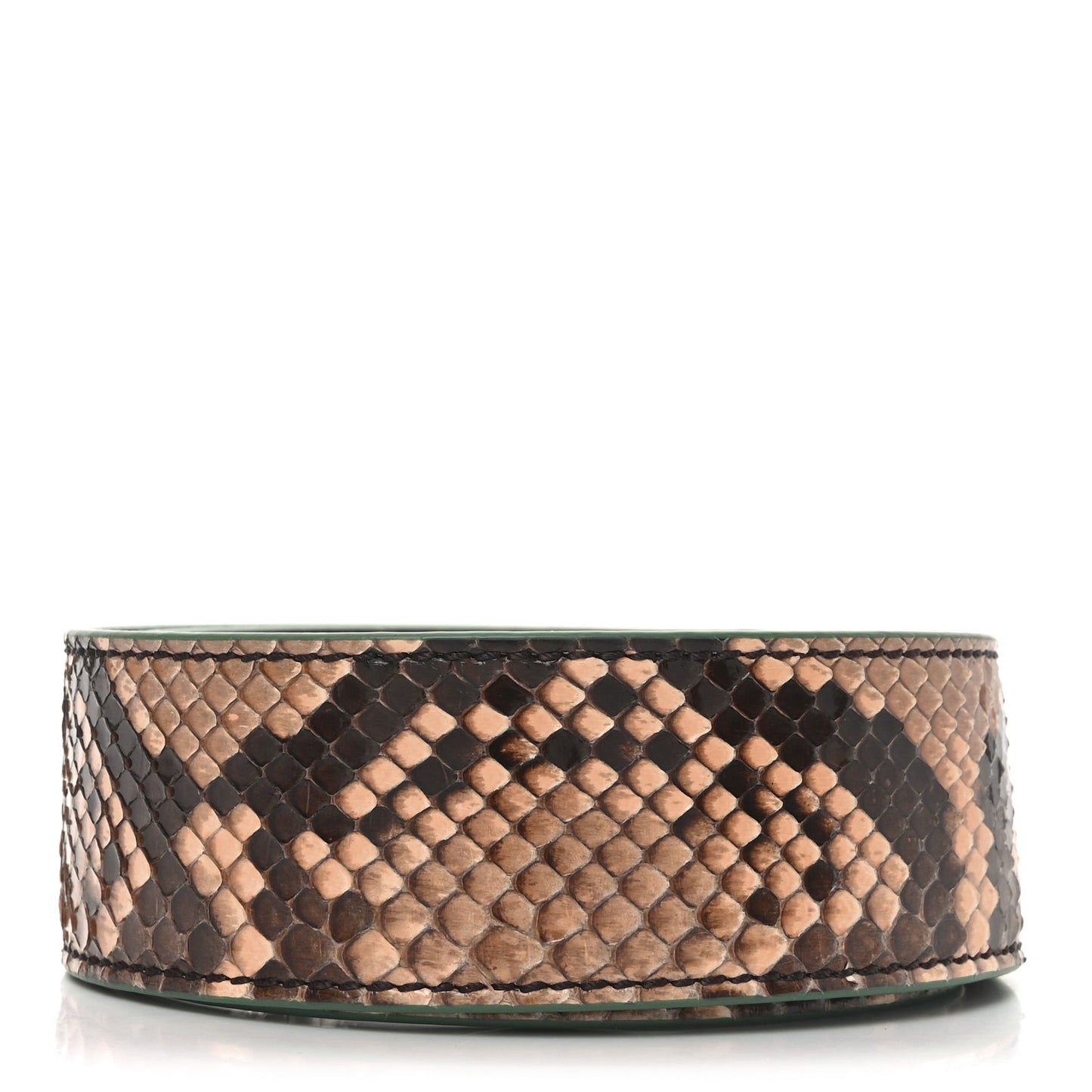 Shiny Snakeskin Vitello Dolce Strap You Multicolor