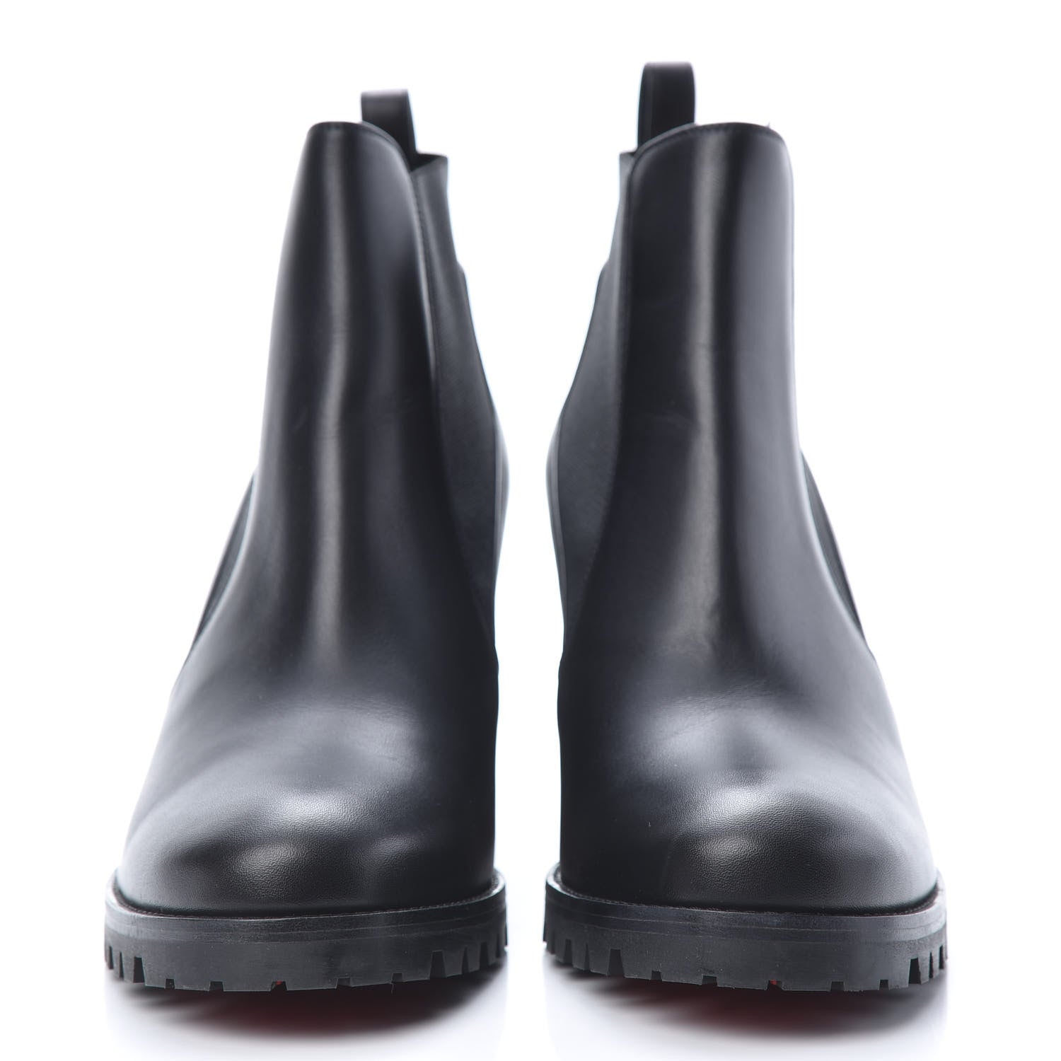 Christian Louboutin Calfskin Marchacroche 70 Chelsea Boots 40.5 Black 2 of 8