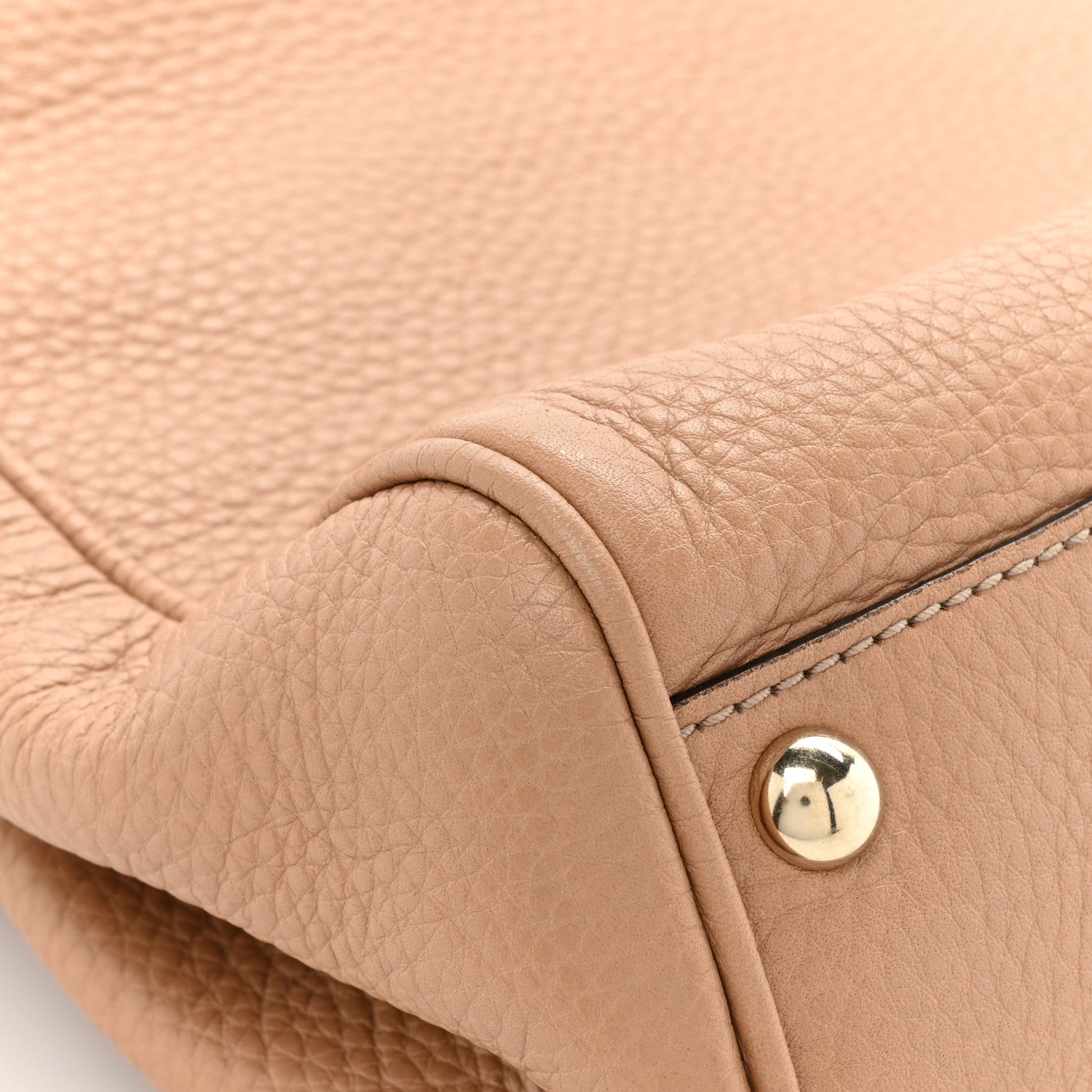 Gucci Calfskin Small Bamboo Shopper Tote Camelia 17 of 18