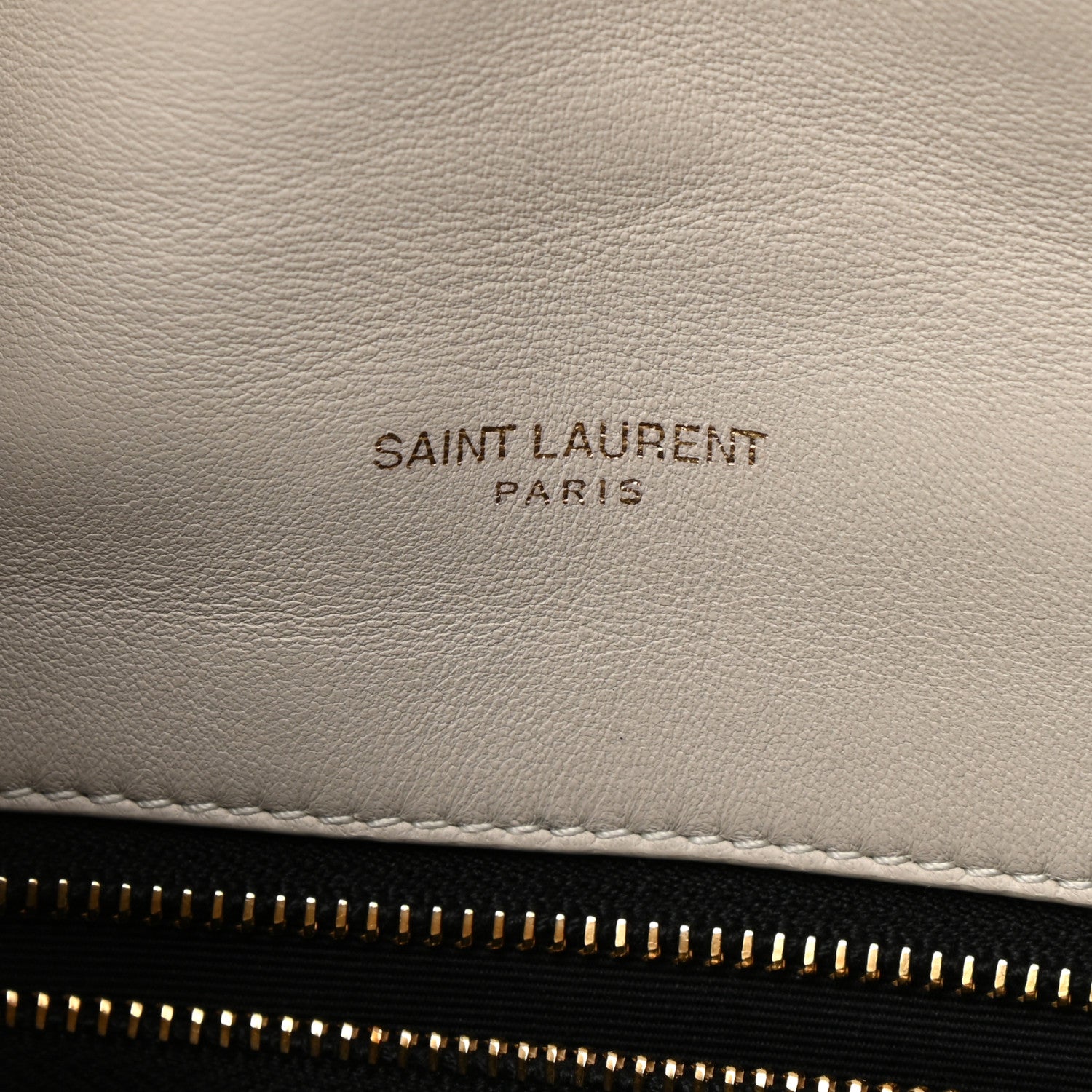Saint Laurent Lambskin Quilted Toy Loulou Puffer Monogram Chain Satchel Blanc Vintage 6 of 13