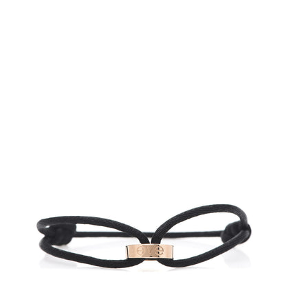Cartier 18K Pink Gold Charity LOVE Adjustable Cord Bracelet Black 1 of 5