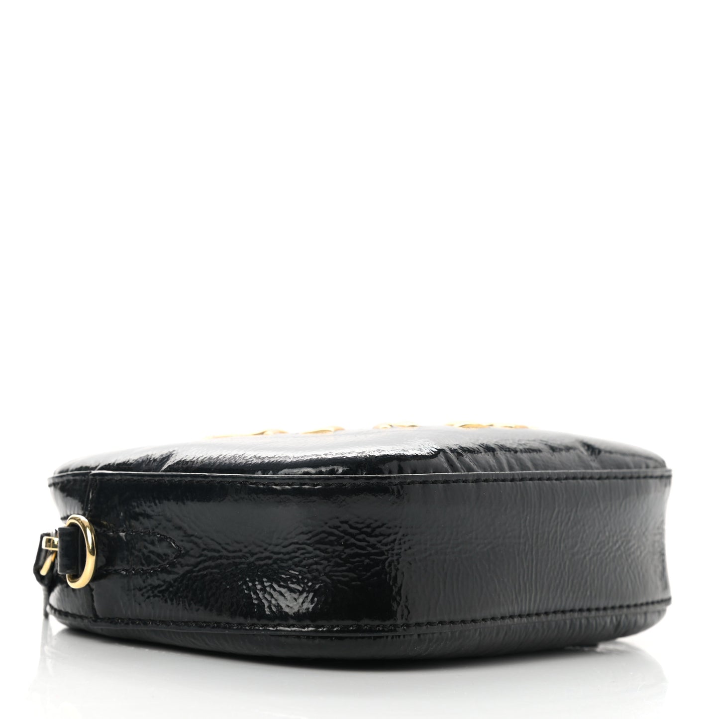 Patent Alter Nappa Logo Convertible Belt Bag Black