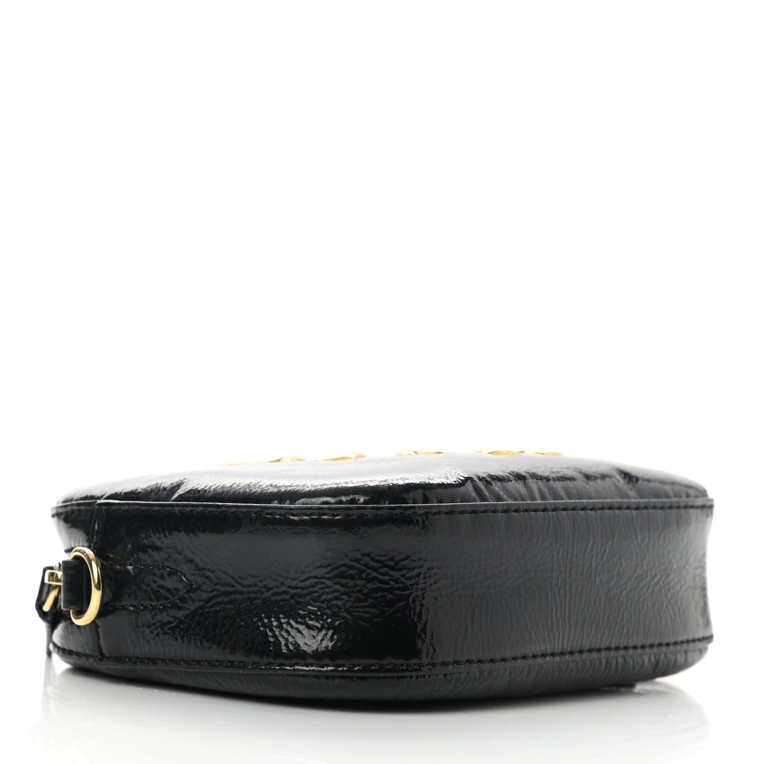 Stella McCartney Patent Alter Nappa Logo Convertible Belt Bag Black 3 of 7