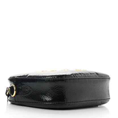 Stella McCartney Patent Alter Nappa Logo Convertible Belt Bag Black 3 of 7