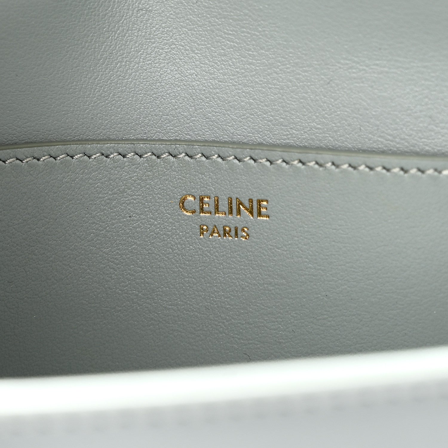 Celine Smooth Calfskin Tabou Clutch On Strap Ice Blue 6 of 9