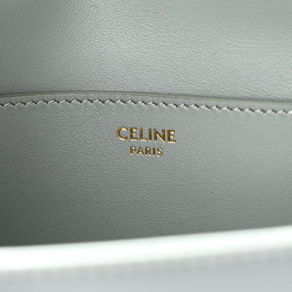 Celine Smooth Calfskin Tabou Clutch On Strap Ice Blue 6 of 9