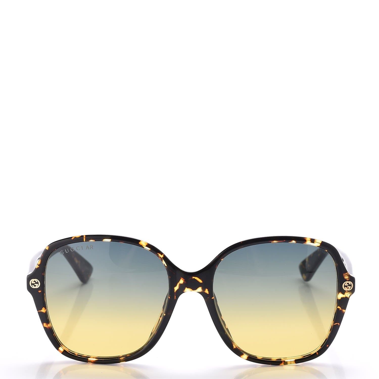 Gucci Acetate Rounded Square GG0092S Sunglasses Havana 2 of 9