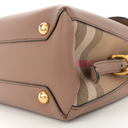 Burberry Derby Calfskin House Check Small Camberley Dark Sand 9 of 11