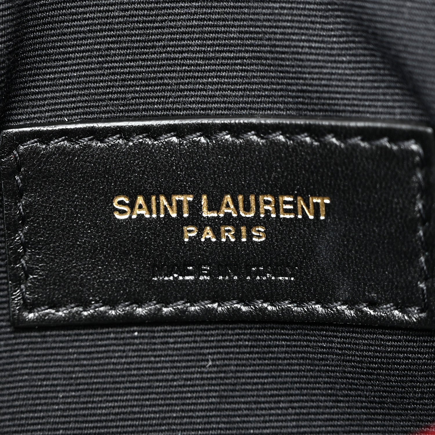 Saint Laurent Grain De Poudre Uptown Pouch Red 6 of 7